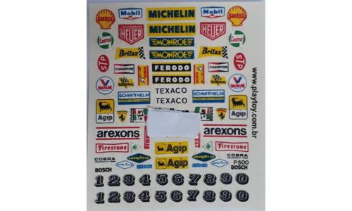 Autorama Decalque 1/32 Diversos P500